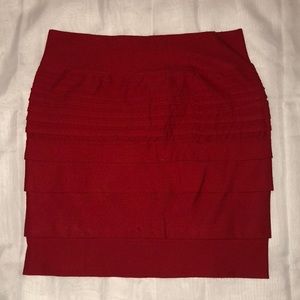 Red skirt